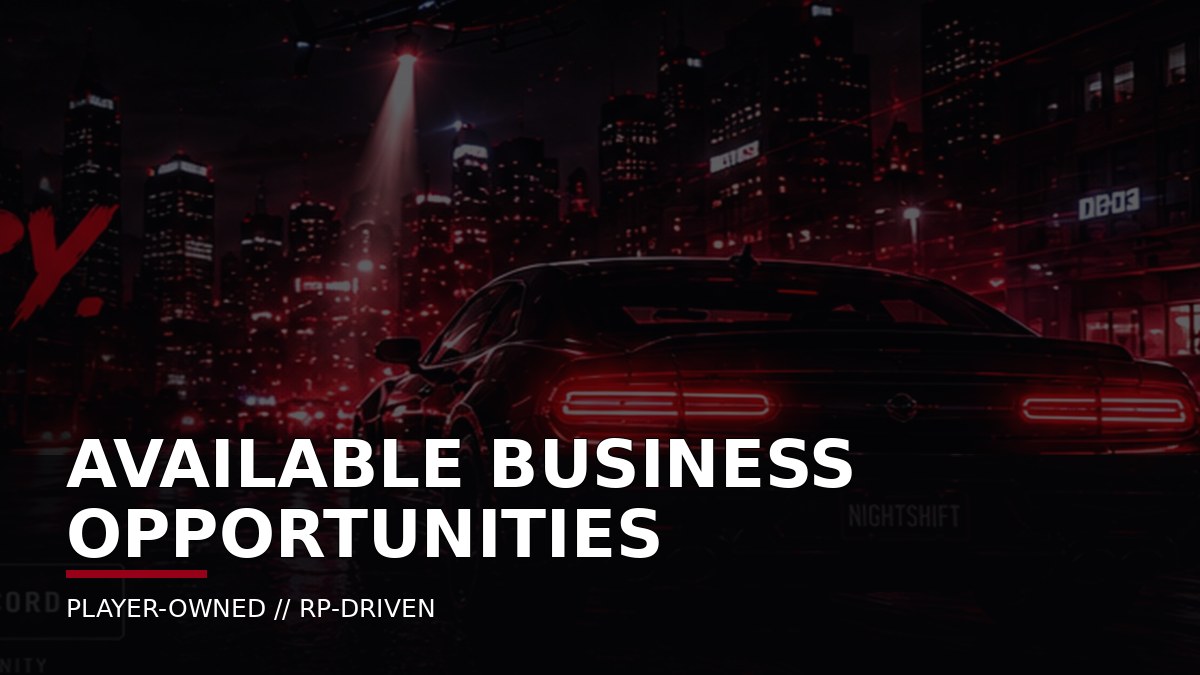 NightShift Business Opportunities