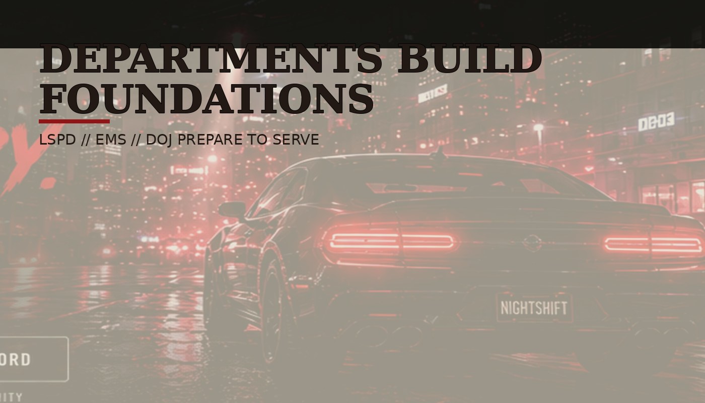 Departments Build Foundations Before Opening Day