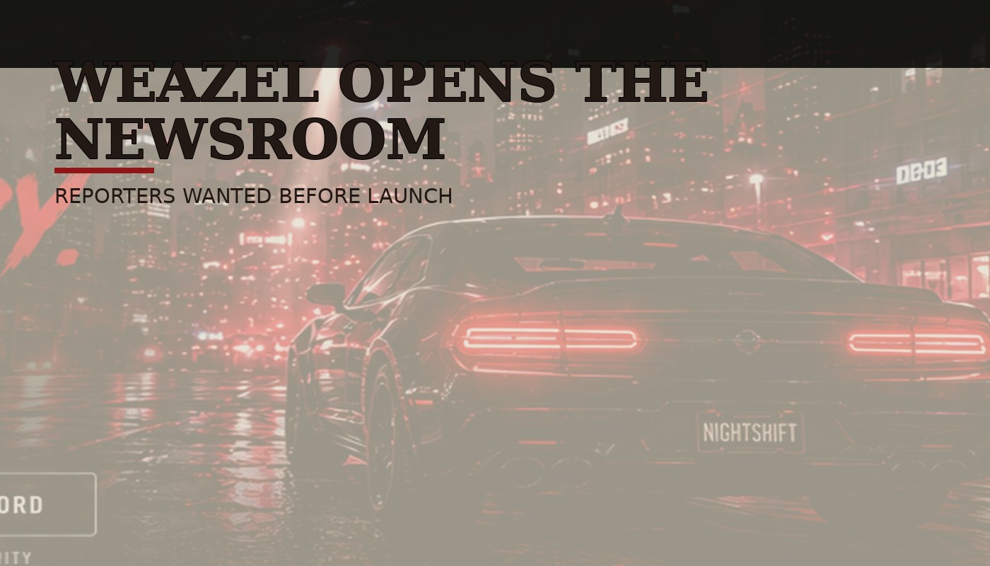 Weazel Opens the Development Newsroom